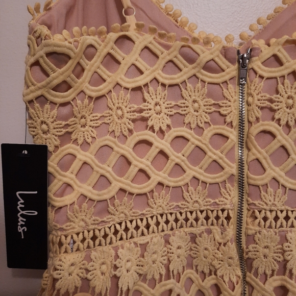 Lulus Beauty and Lace Yellow Crochet Lace Mini Dress - Picture 16 of 16